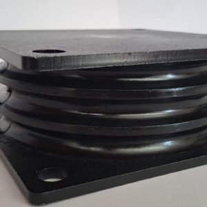 Rubber compression mounting